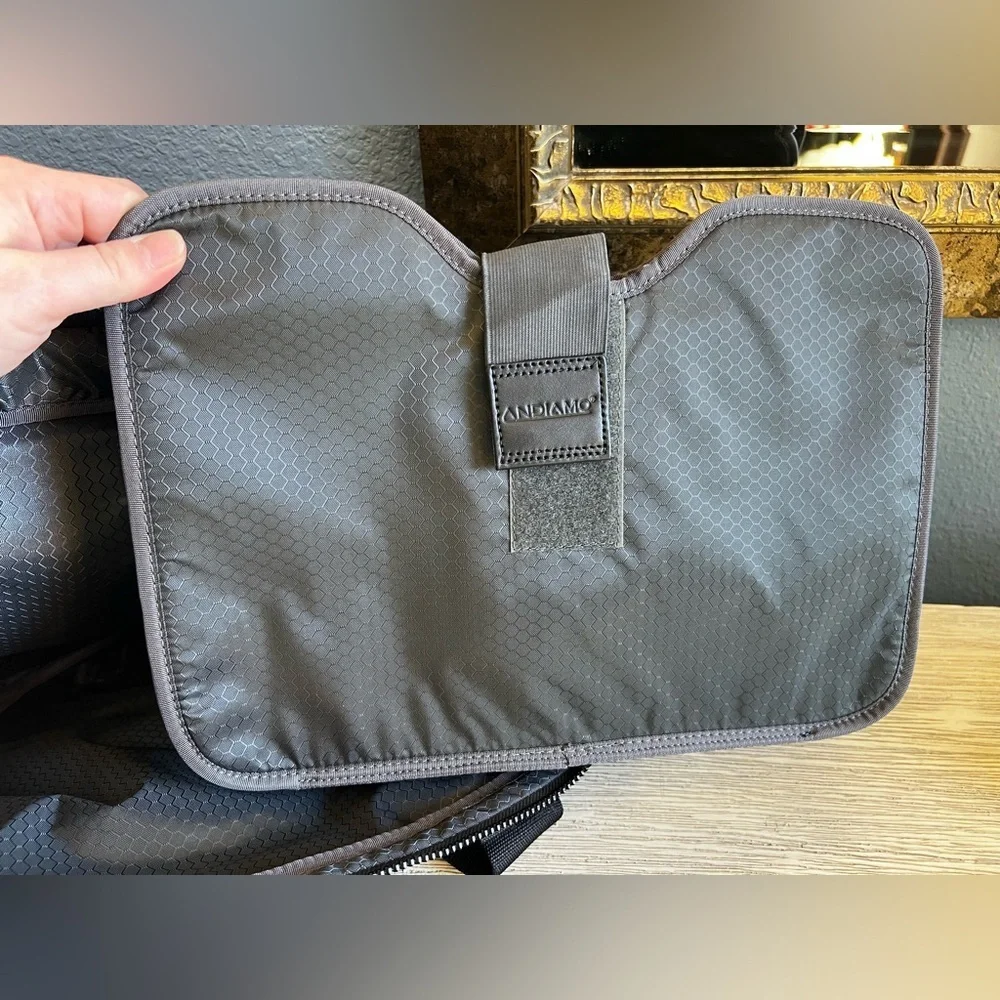 Andiamo Gray Laptop Bag for Men